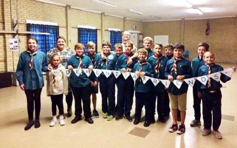 Scouts making Dementia Friends